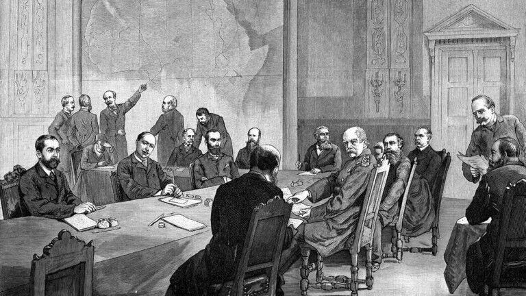 The conference of Berlin, as illustrated in Illustrirte Zeitung.