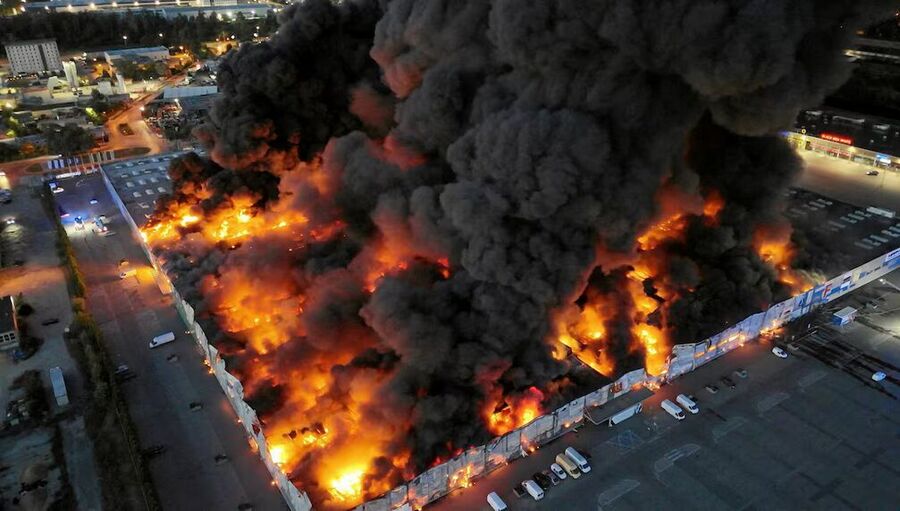 warsaw mall fire