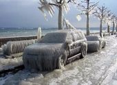 frozen vehicle