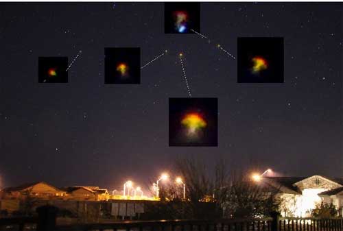 Click to enlarge Orbs and Mother ship