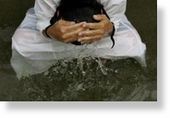 Baptism holy water