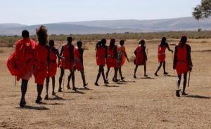 Click to enlarge Masai men