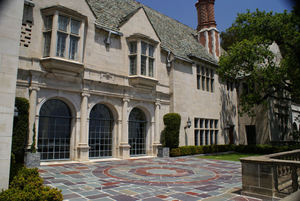 A view of Greystone Mansion