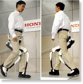 Honda unveils supplemental robot legs for humans