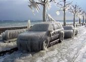 frozen vehicle