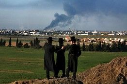 Israelis watching the destruction of Gaza