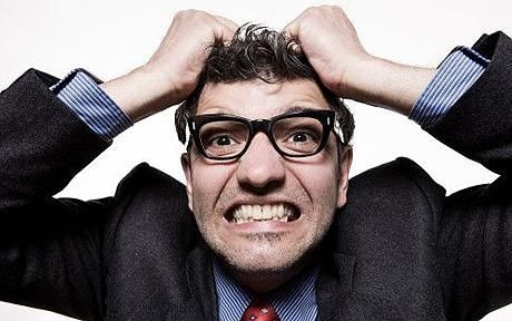 stress business man part time business