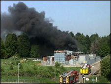 Sub-station explosion