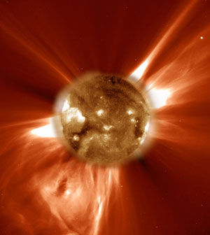 Click to enlarge solar flare