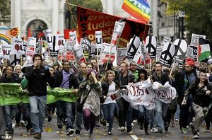 war protesters