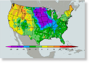 Click to enlarge Icy Temperatures in the US - Jan 4, 2010