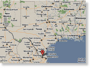 Texas area map