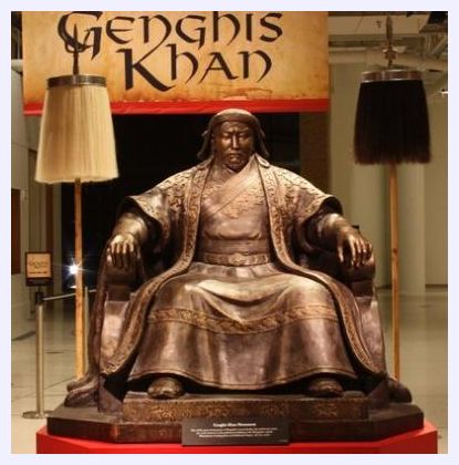 genghis khan empire. This statue of Genghis Khan is