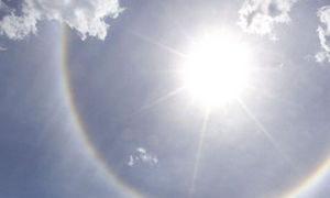 ice ring around sun