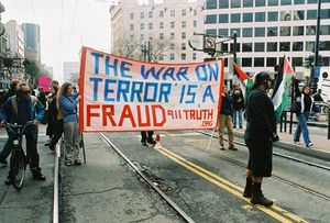 The War on Terror is a Fraud - Activist Banner