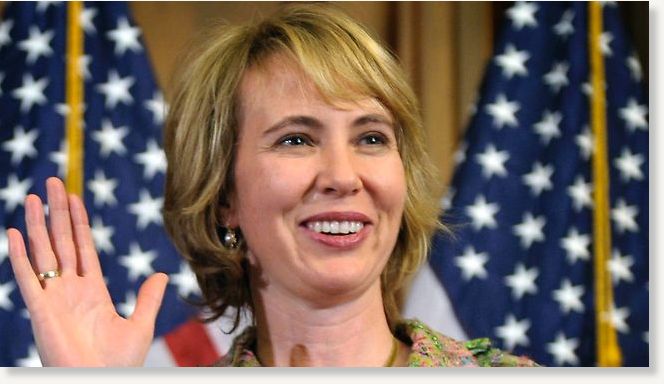 Gabrielle Giffords was shot in the head at a Tucson supermarket