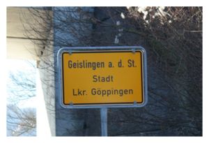 Geislingen Street Sign