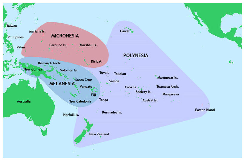 The islands of Polynesia were first inhabited around 3000 years ago 