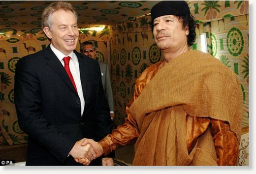 Tony Blair and Gaddafi