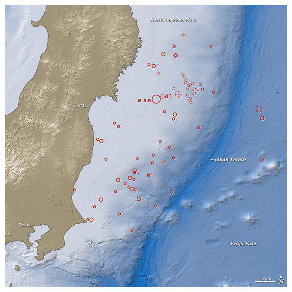 earthquake in japan map. 2011 earthquake in Japan,
