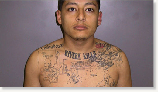 US California gangster's tattoo of crime scene helps solve murder