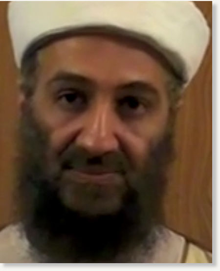 osama bin laden fake. The real in Laden#39;s nose