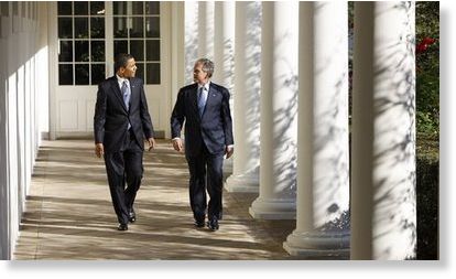 Click to enlarge Obama, George W. Bush