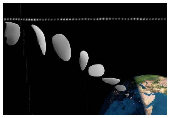 Click to enlarge Asteroid 2008 TC3