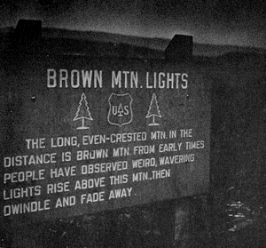 Brown mountain lights