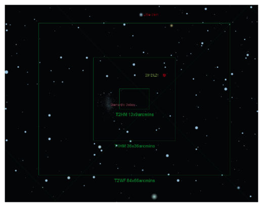 Click to enlarge Asteroid 2012 LZ1