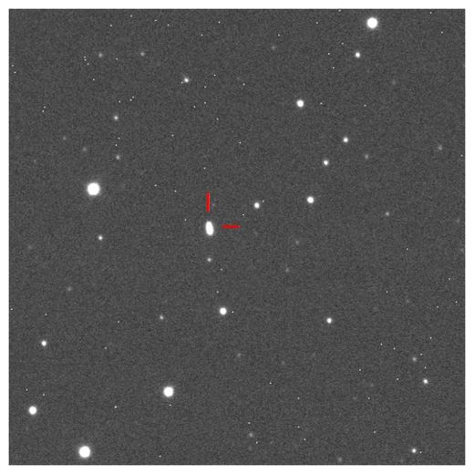 Click to enlarge Asteroid 2012 LZ1