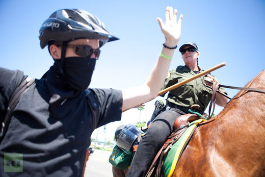 Click to enlarge Anaheim protest