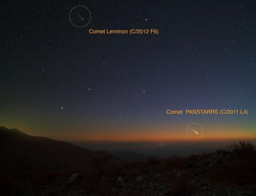 Click to enlarge Comets Pan-STARRS Lemmon