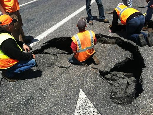 West point sinkhole