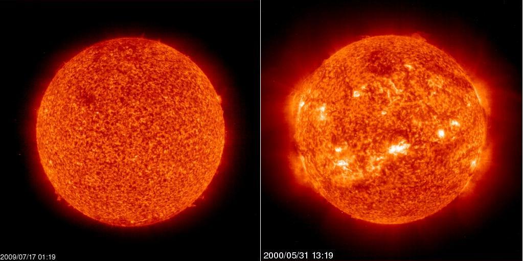 Sun comparison 07/17 2009 - 05/31 2000