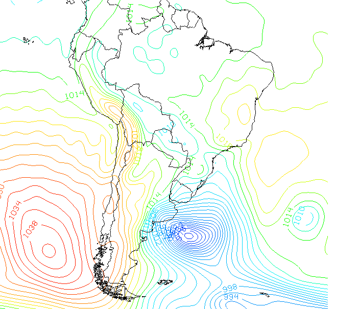 winter storm off Buenos Aires