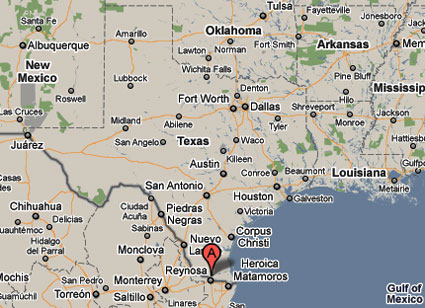 Texas area map