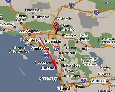 California area map
