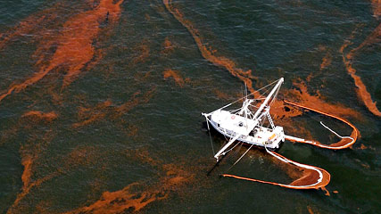 gulf oil spill booms
