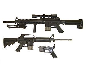 AR-15 rifles