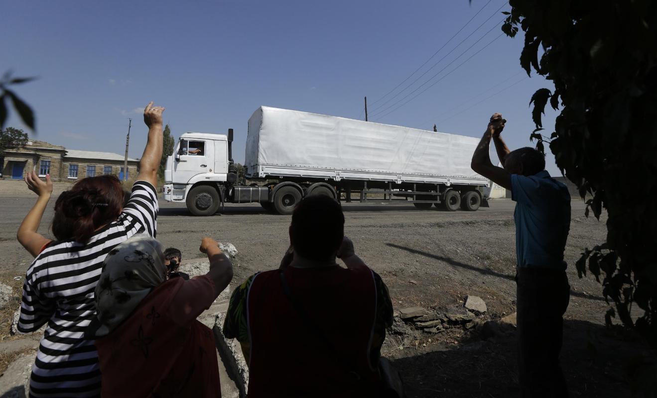 Click to enlarge russian aid convoy