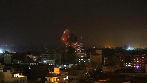 gaza high rise bombed