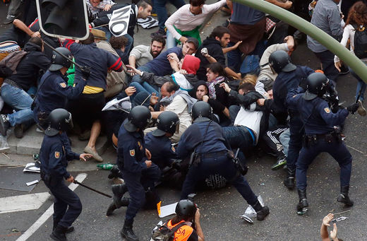 Riot in Spain