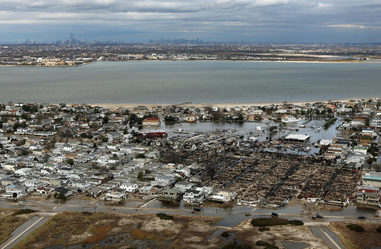 Hurricane Sandy wreckage Queens
