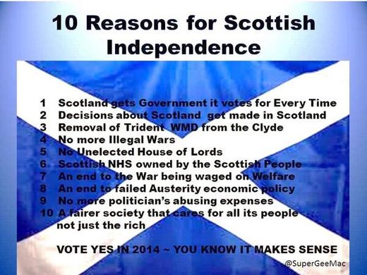 People of Scotland! You are being Lied to! Vote "YES!" - you won't regret it!