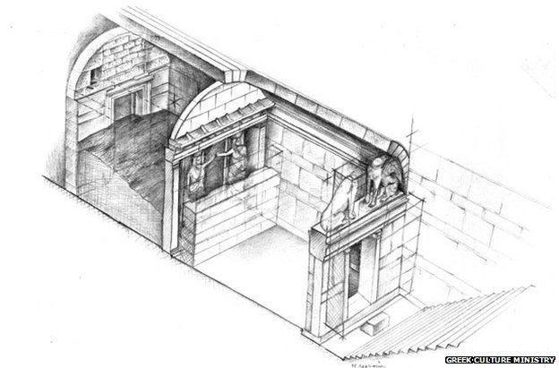 amphipolis tomb scetch