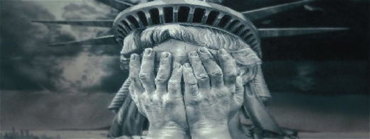 statue of liberty weeping