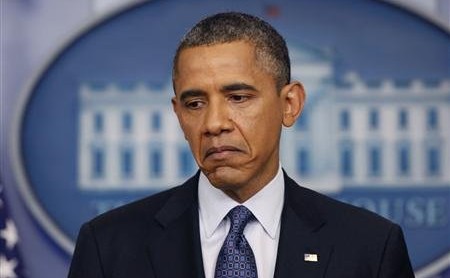 Obama sad