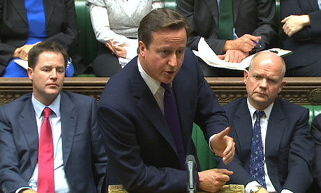 Cameron in parliament