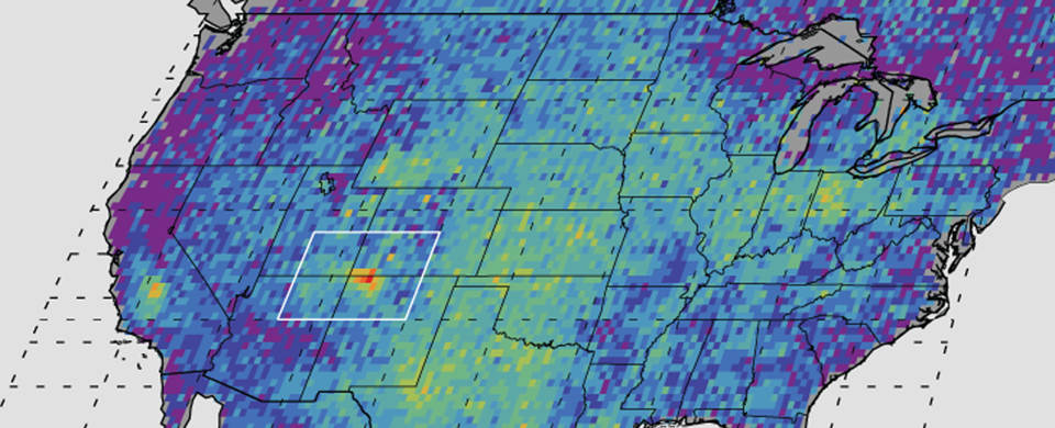 Click to enlarge US methane leak hotspot